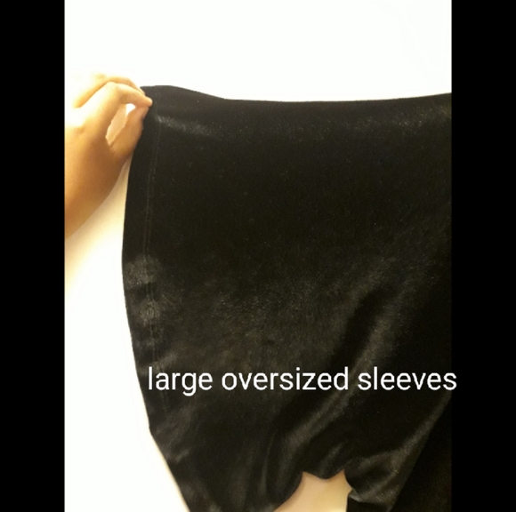 Asos Black Velvet Smock Dress With Pockets - Picture 4 of 9